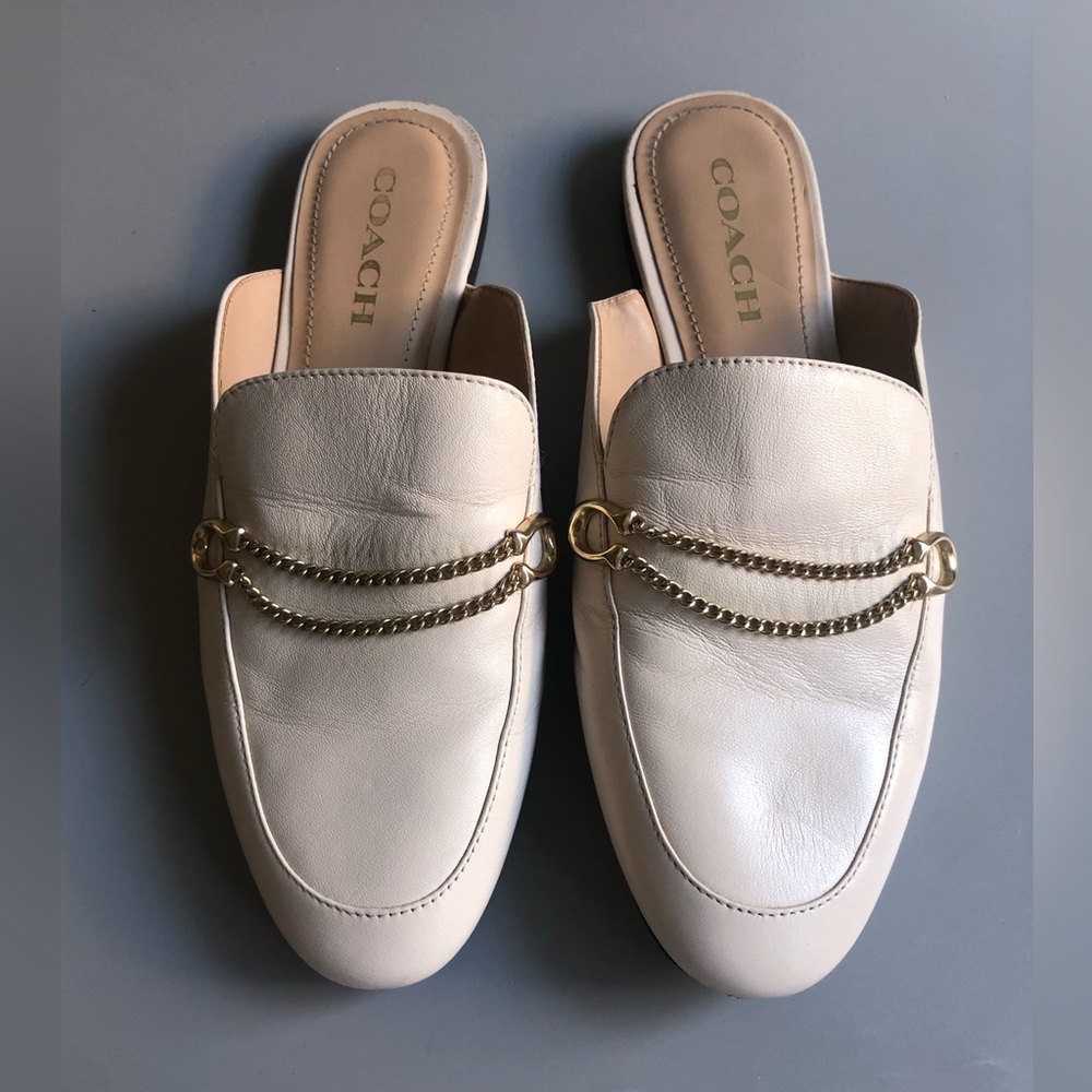 Coach Sienna Slide Loafers Shoes Women's Leather Mule Size: US 7